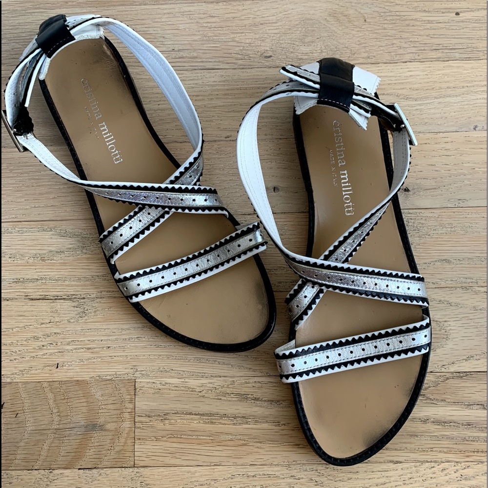 Flat Cristina Millotti summer sandales.